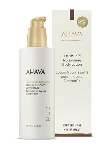 AHAVA Dermud Intensive Body Lotion - Lightweight, Silky Cream for Dry Skin, Combats Roughness & Irritations, Instantly S