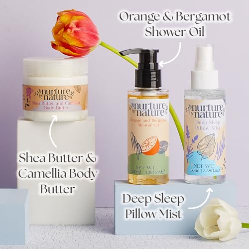Nurture by Nature's A MOMENT FOR MAMA 6-Piece Relaxation Kit for Moms, Spa Gift Baskets for Women, Mothers Day Gifts